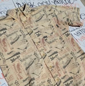 COPY - VINTAGE WOOLRICH FISHING BUTTON SHIRT MEDIUM